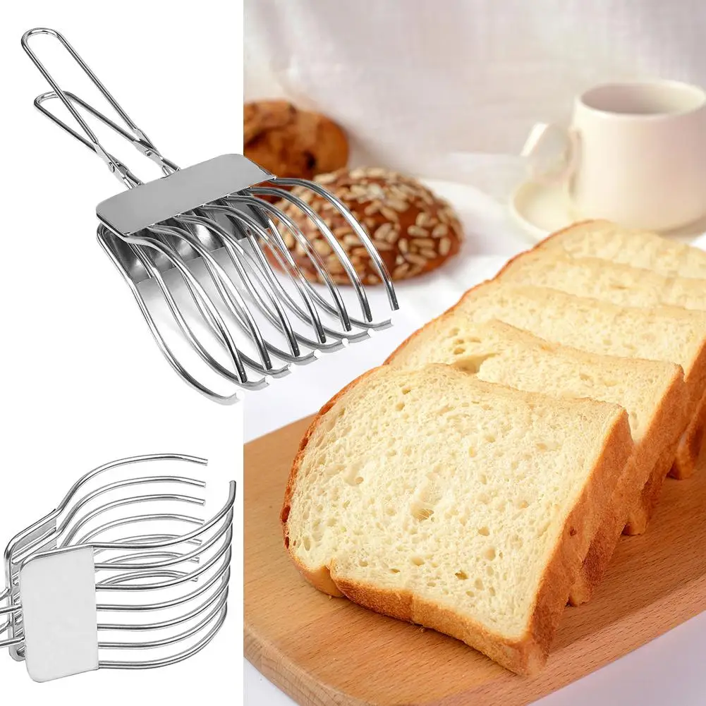 Stainless Steel BBQ Cutting Clip All-in-one Meat Ham Bread Slicer Heavy Duty Durable Kitchen Tool for Home Camping Gadget