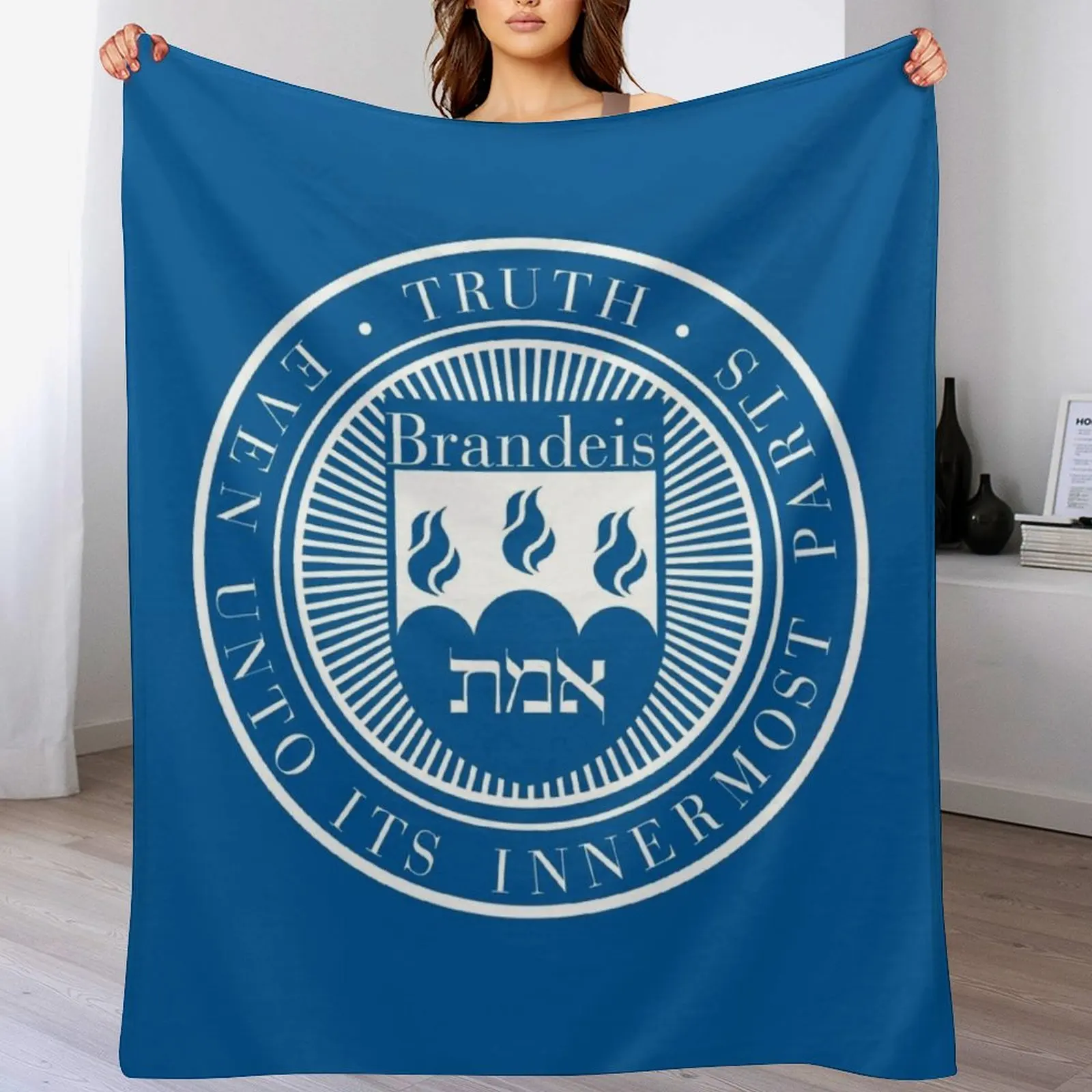 Brandeis University Throw Blanket Stuffeds Bed Fashionable Blankets