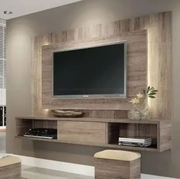 Home Designs Modern Living Room Partition Tv Stand Customized Size Furniture Wall Tv Cabinet