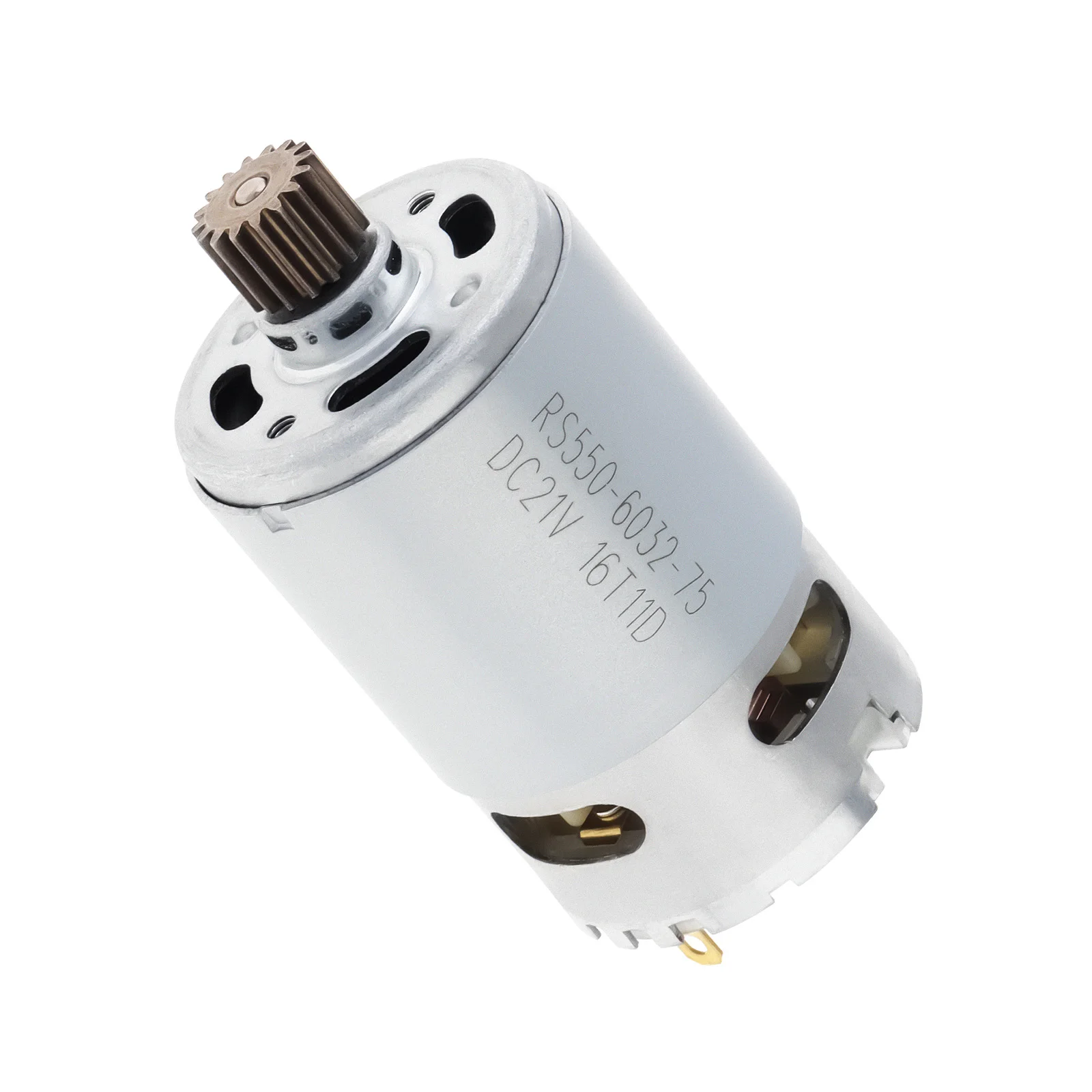 RS550 DC Motor 16 Teeth 10.8-25V 25000RPM High Speed Replacement Micro Motor for Lithium Electric Drill / Cordless Screwdriver