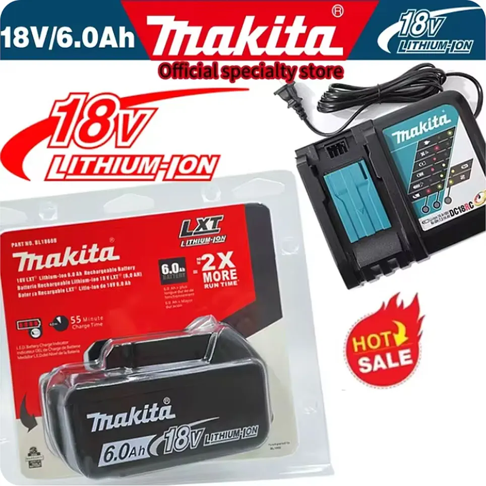 

Original Makita BL1860 BL1850B BL1850 BL1840 BL1830 screwdriver battery & charger 18v Replacement Power Tool Batteries