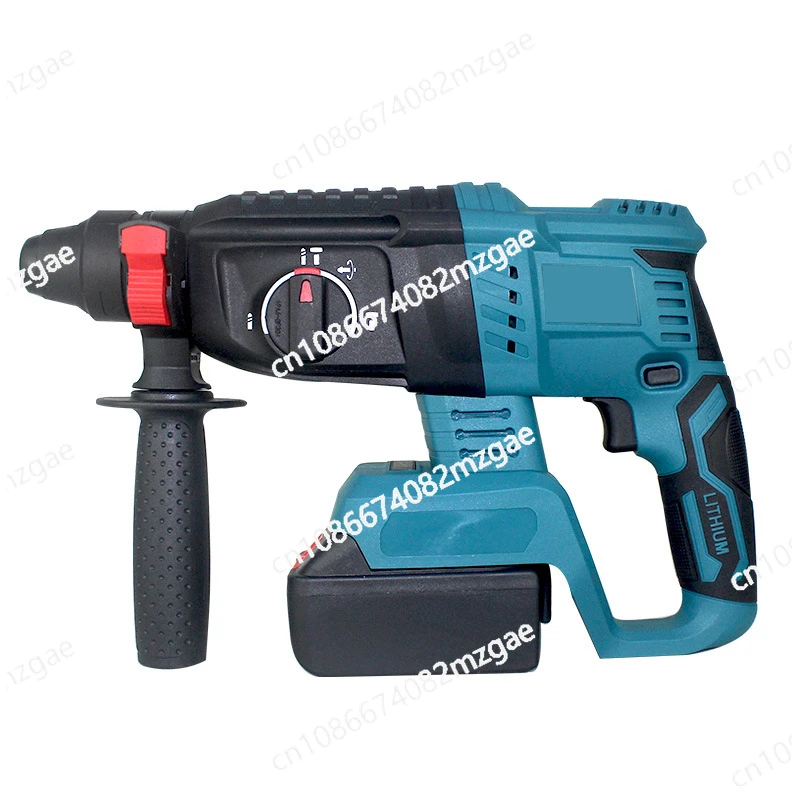 Lithium Battery Brushless Electric Hammer Three-function Multi-purpose Light  Hammer Impact  Drill Electric Pick