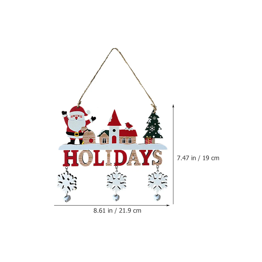 

3Pcs Xmas Tree Wooden Hanging Ornaments Cartoon Xmas Party Decor Christmas Tree Pendant Holiday Hanging Decorations