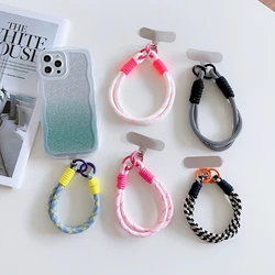 Creative hand-woven phone Lange wristband for Samsung S21 S22 S23 Plus Note 23 Ultra and iphone X Xr 11 12 13 14 15 Pro Max