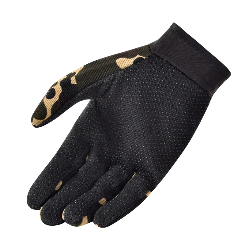 Guantes tácticos ligeros de verano para hombres y mujeres, guantes tácticos transpirables para montar, mitones de medio dedo completo, guantes sin