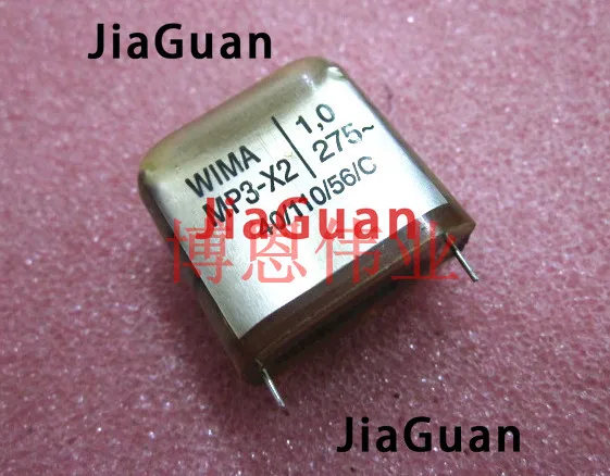 4PCS NEW WIMA MP3-X2 1UF 275VAC PCM27.5 105/275VAC 1U WIMA-MP3-X2 105 275V P27.5MM 1000NF original mp3-x2 series