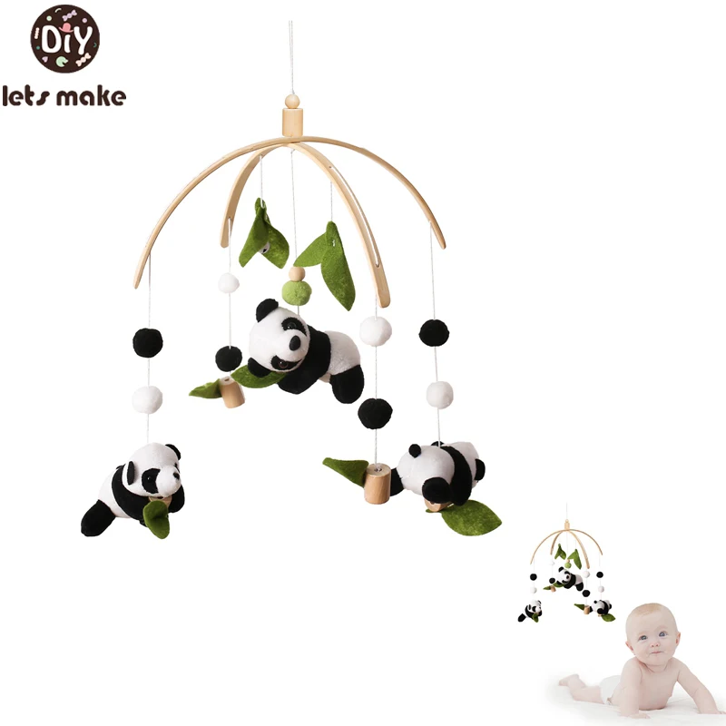 Baby Mobile Rattle Panda Doll Toy 0-12 Months For Baby Newborn Crib Bed Bell Toddler Carousel Baby Educational Toy Kids Gifts