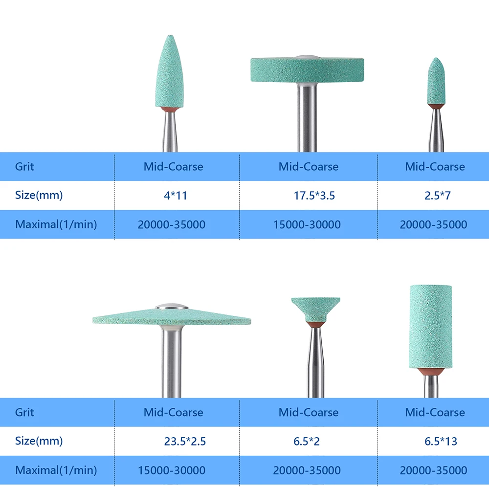 HP2.35mm 1 Stück Azdent Dental Labor Keramik-Diamantschleifer für Zirkonoxid-Porzellan – Dentalpolierer für die Zahnmedizin – Detail 6