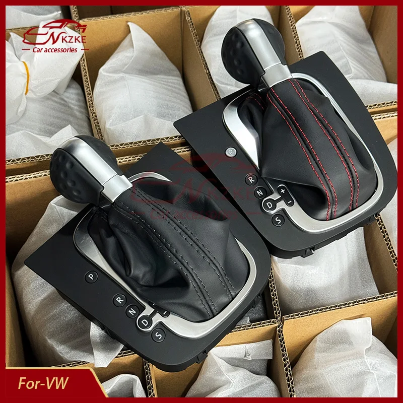 Shift Knob Suitable For Volkswagen Golf 6, 5 GTI, MK6, MK5, Automatic Gear Lever With Panel, Car Accessories