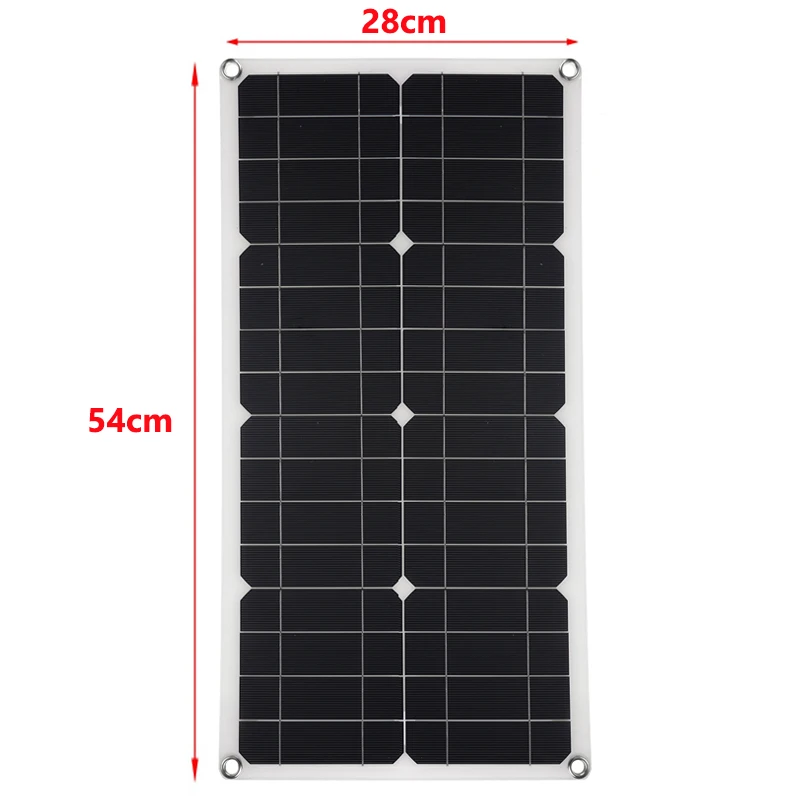 Imagem -06 - Sistema Painel Solar com Inversor Senoidal Modificado Kit de Geração de Energia Controlador de Carga 30a 6000w 12v 110v 220v 50w