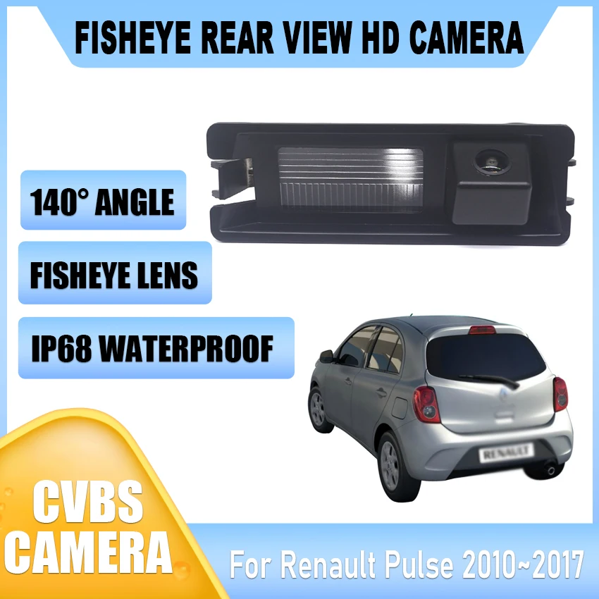 140 Degree HD 1080x720P Rear View Camera For Nissan March Micra K13 For Renault Pulse 2010~2017 Camera License Plate Light