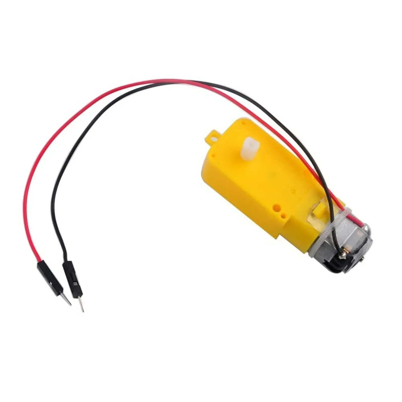 TT Motor 200RPM 3-6V Dual Shaft Geared Magnetic Motors with Plastic Tire Wheel Ratio 1:48 DC Motor for Arduino Car Chassis