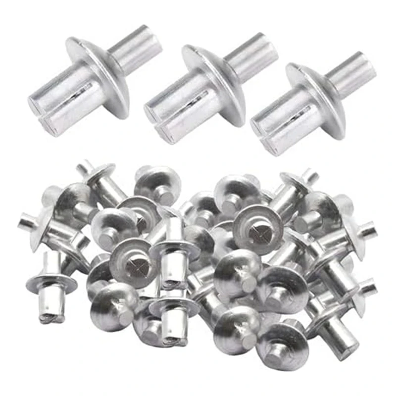 

Aluminum Core Rivets With Round Head, Knock Type Expansion Aluminum Rivets Kit Half Round Head Aluminum Core Rivets Set Kit