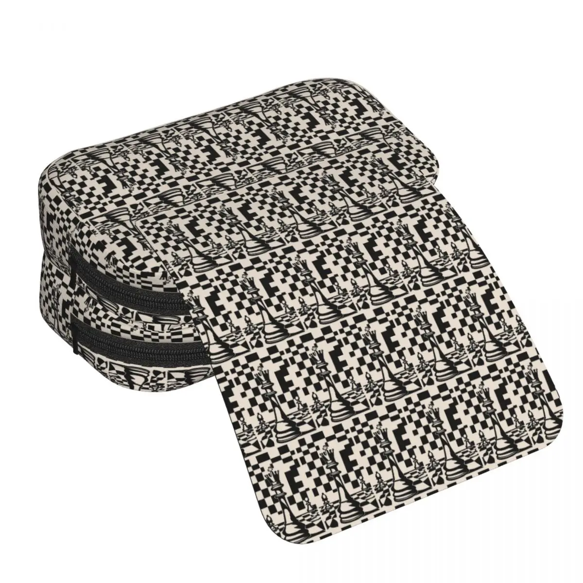 Chess Pieces On Board Pencil Case for Students Gifts Pen Box Pencil Bag Stationery Supplies Pen Holder Bag