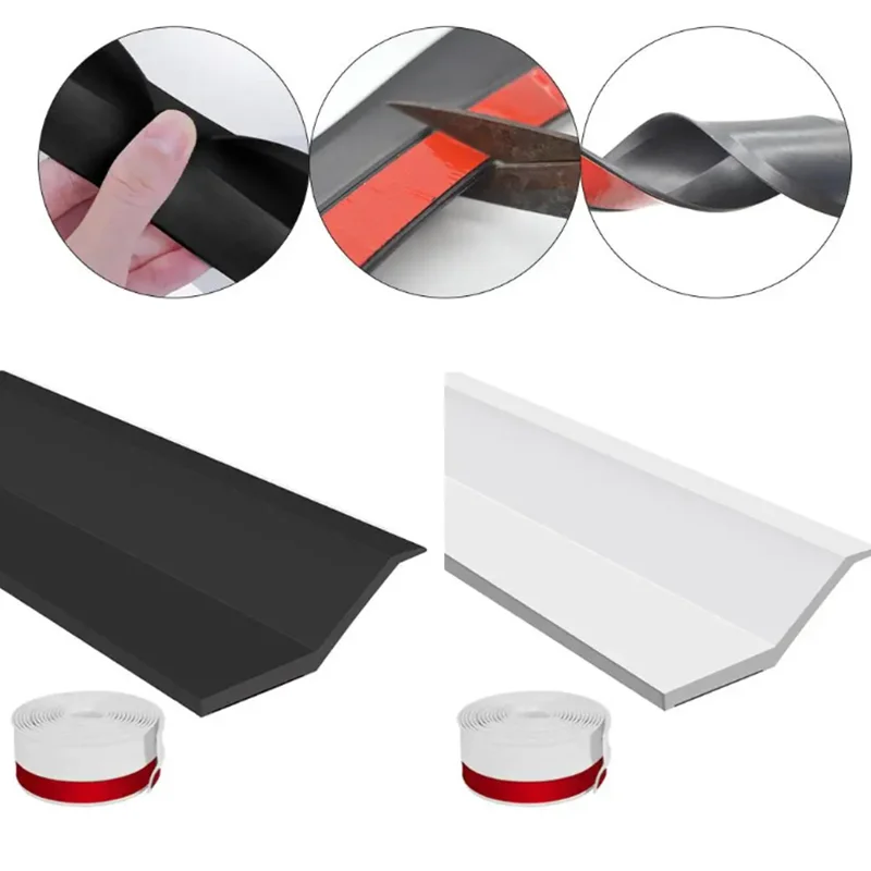 100/300cm Garage Door Sealing Strip Door Frame Rubber TPE Strip Weatherproof Blocker Sealer Home Window Protector Doorstop