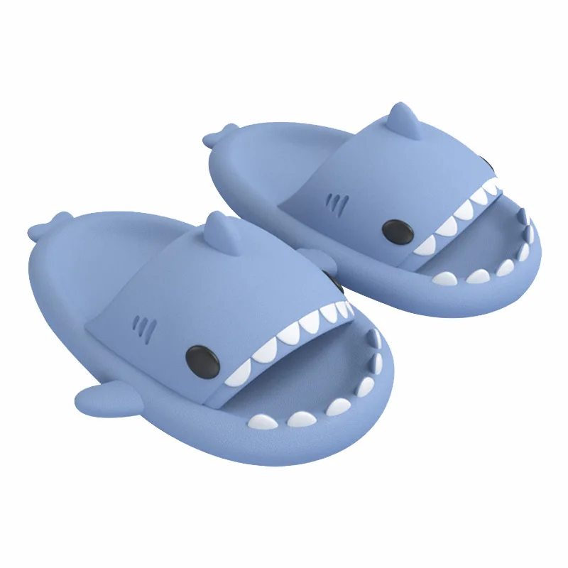 Comwarm Children Shark Slippers Summer Cute Beach Shoes Lightweight Home Fashion Sandals Cartoon Comfort Casual Slides For Kids