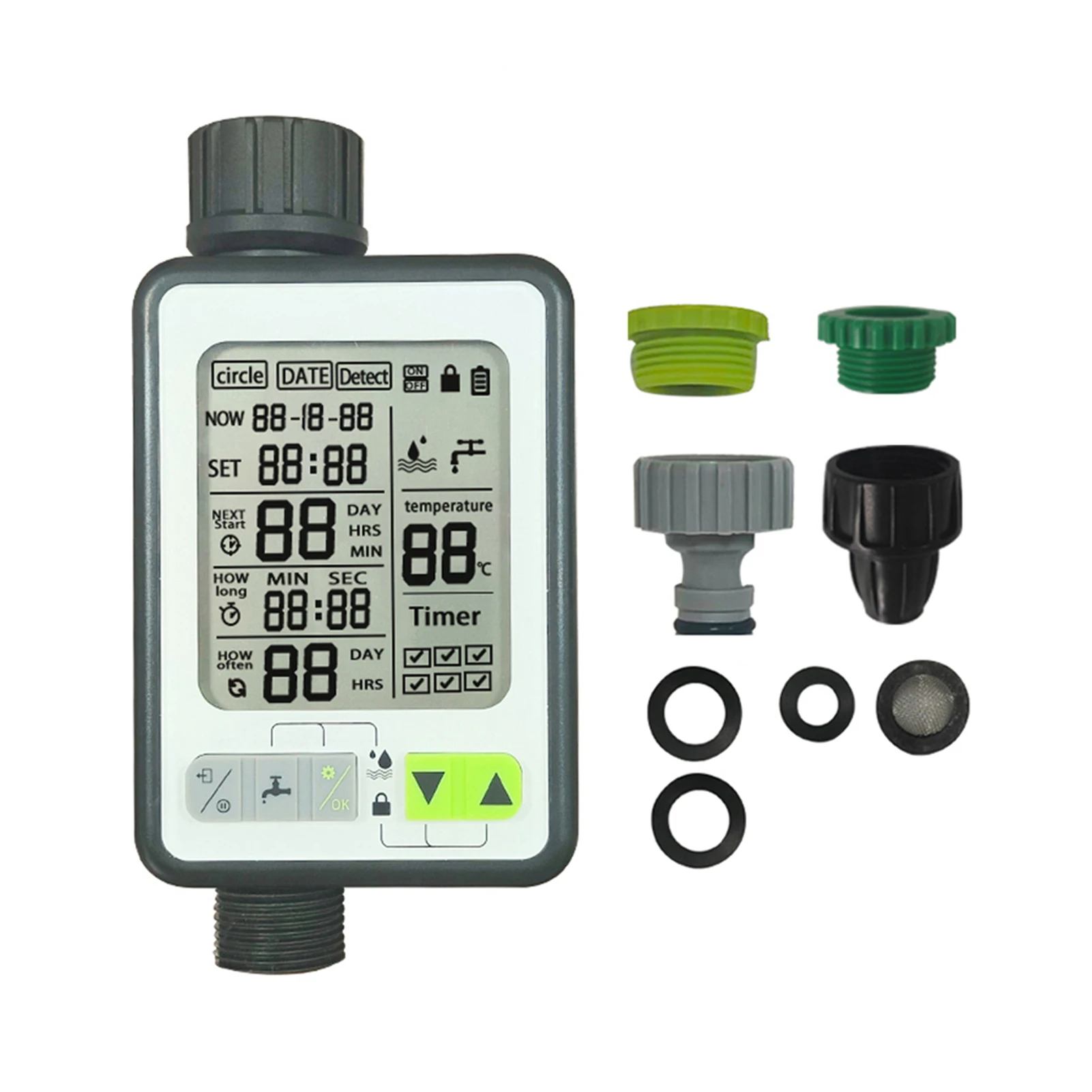 ABS Digital Irrigation Timer Watering Timer Automatic Water Timer Water Timer - 3. Inch Large Screen