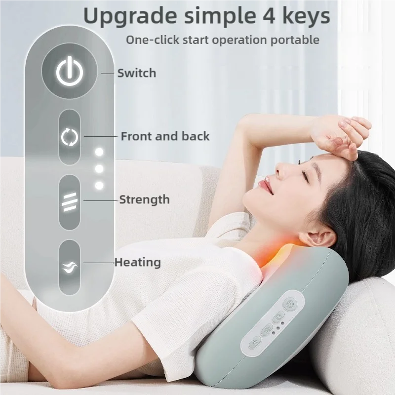 Smart Library Cervical Neck Support Massage Pillow Relief For Neck Back Pain Improved Sleep Quality Sleep Pillows view 5