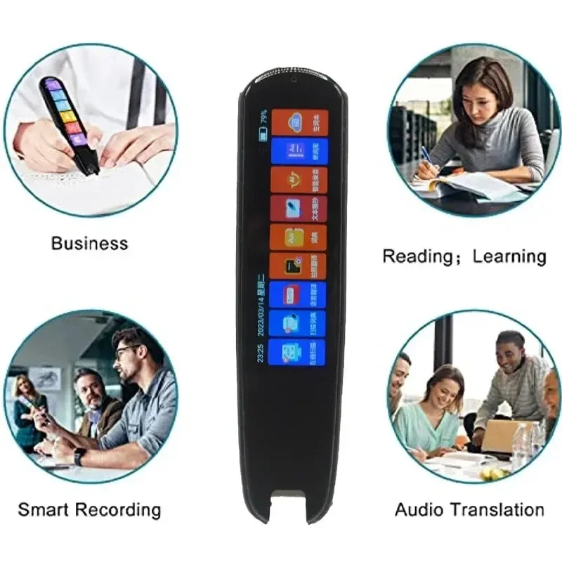 Новый Smart AI Scan Pen BT Translator Voice Multi 134 Languages Поддержка 3,38-дюймового сенсорного экрана Фото Автономный перевод записи