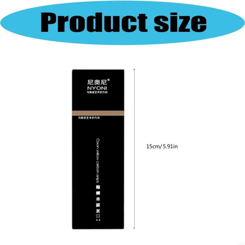 20Pcs Artist Willow Charcoal Pencils Soft Willow Charcoal Sticks For Sketching Portrait Painting Detailed Shading 896C