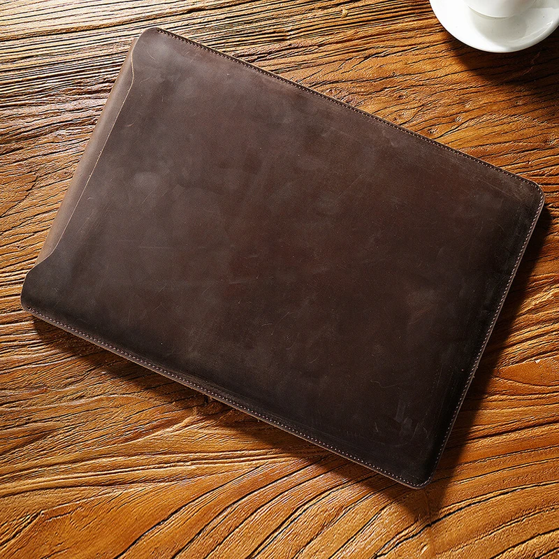 P+ Genuine Leather Laptop Sleeve Case 13