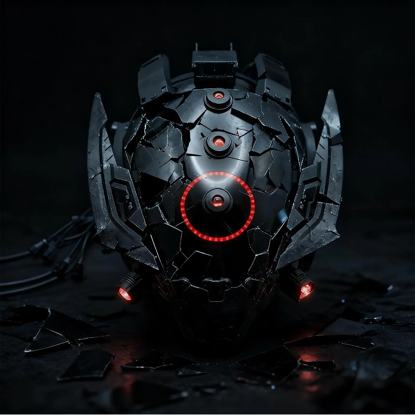 قناع خوذة سايبربانك للخيال العلمي مع ضوء، قناع ملابس تنكرية للحفلات التنكرية للهالوين، خوذة متعددة الوظائف