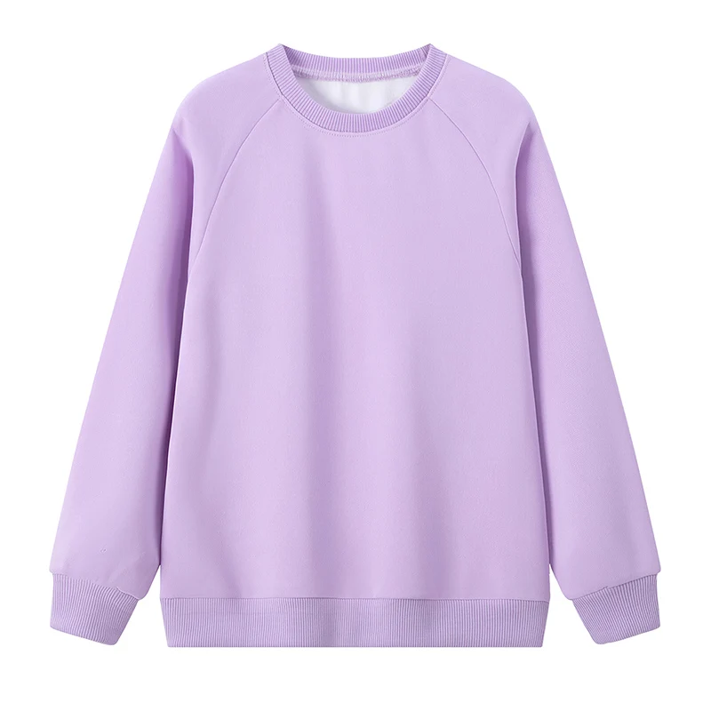 Children\'s spring and autumn solid color sweater boy comfortable leisure sports long sleeve T-shirt girl Joker fashion sweater