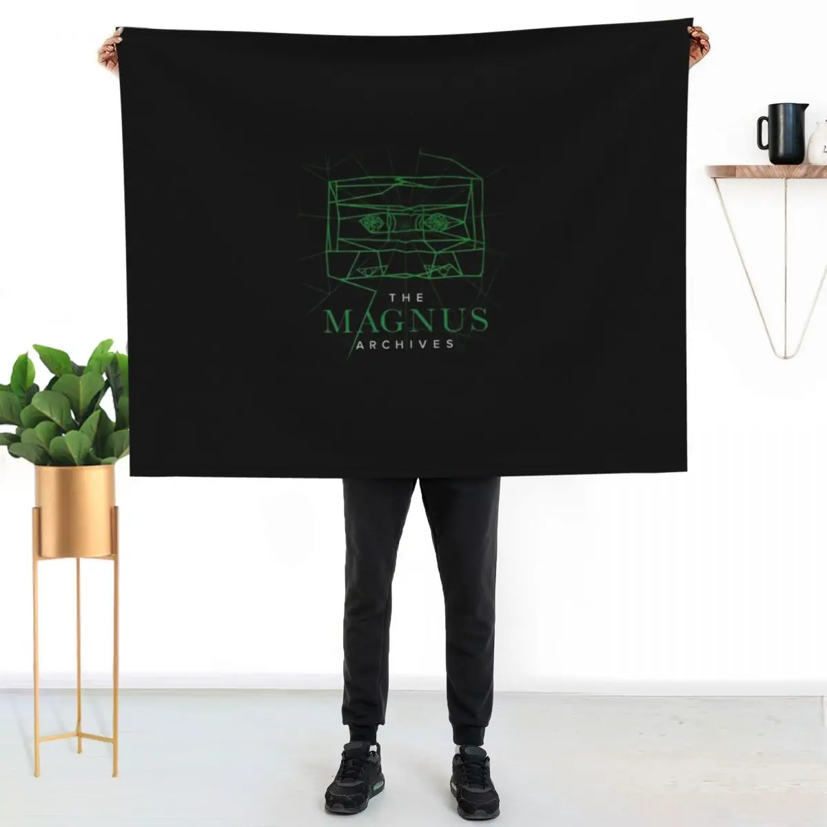 [Transparent] The Magnus Archives Logo (Season 5) Throw Blanket Retros Camping Blankets For Baby cosplay anime Blankets