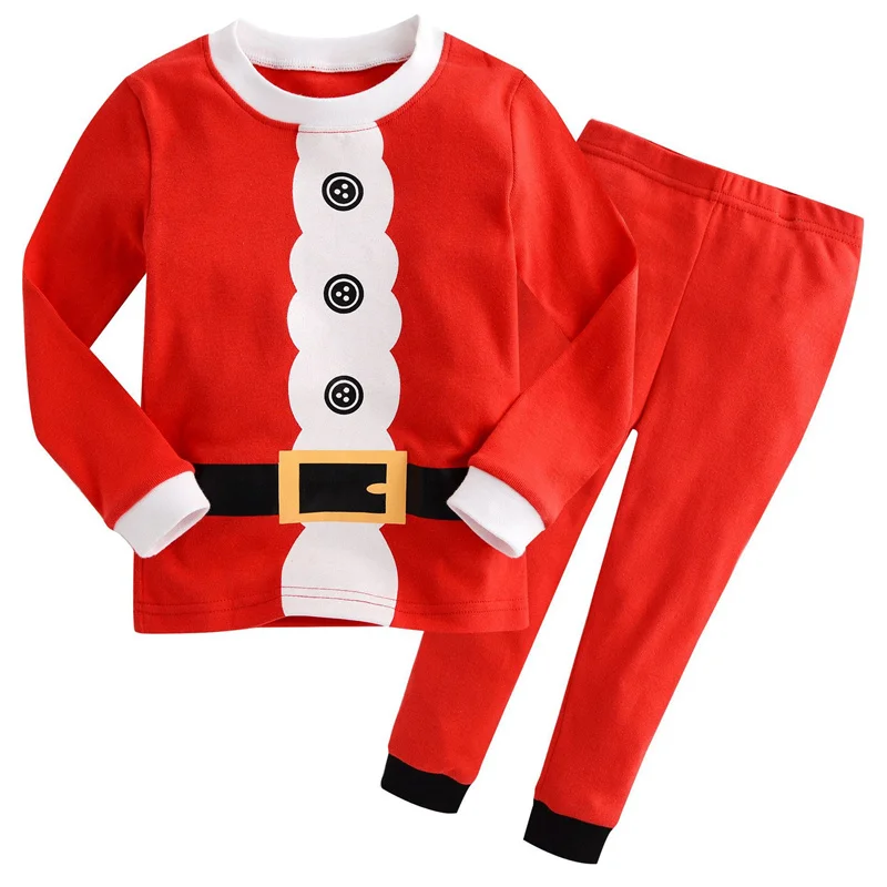 Boys Girls Christmas Sets Winter Autumn Kids Long Sleeve Tops+Pants 2Pcs Children Clothes Baby Cotton Outfits 2-7 Years