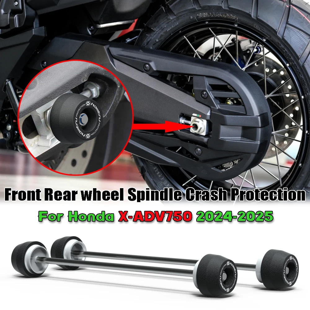 

For Honda X-ADV750 XADV750 XADV 750 2024-2025 Motorcycle Front Rear wheel Spindle Crash Protection