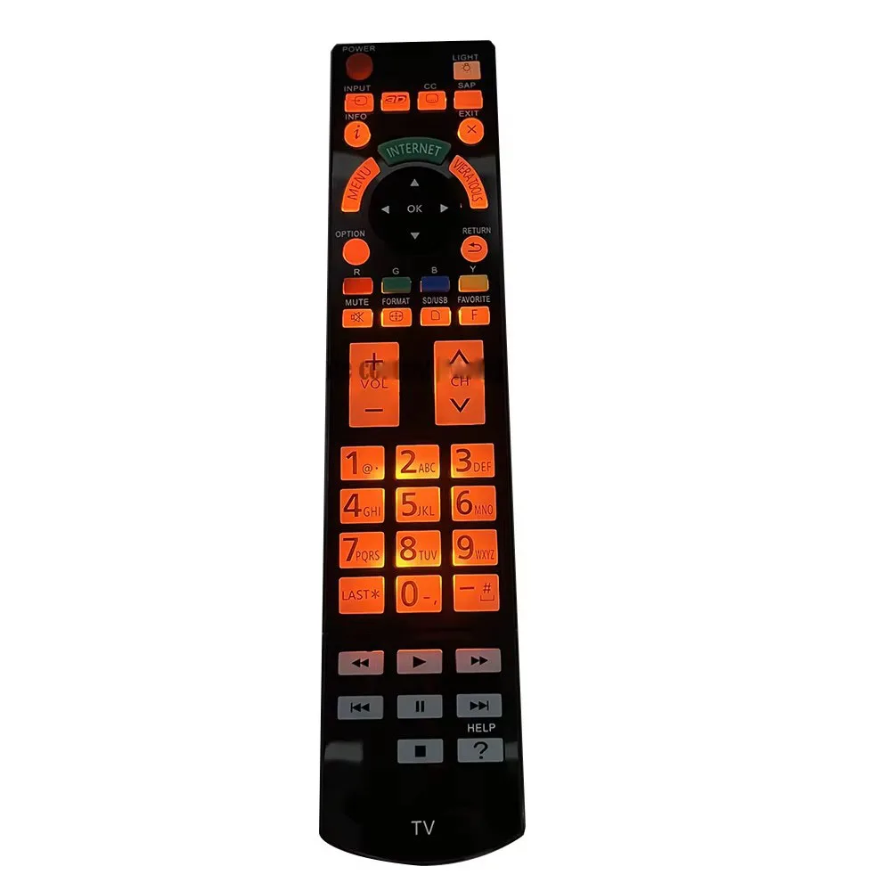 Remote Control use for Panasonic tv N2QAYB000703 TC-L47WT50 TC-L55WT50 TCP60GT50 with Backlight