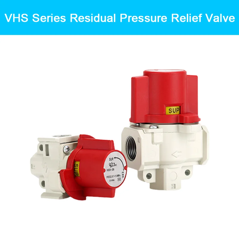 

SMC Type VHS Series Residual Pressure Relief Valve VHS30-02A-03V/VHS40-03-04A Manual Valve