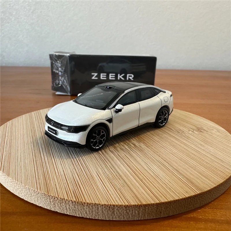 

1:64 ZEEKR 007, модель автомобиля из сплава, литая под давлением металлическая модель автомобиля новой энергии, коллекция высокой моделирования, детская игрушка в подарок