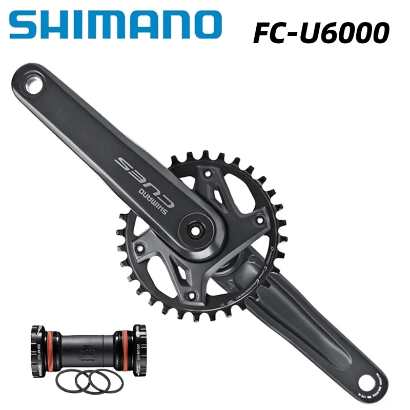 SHIMANO CUES FC-U6000 9/10/11 Speed Crankset for MTB Bike 170/175mm Crank Groupset 32T Chainring BB-MT501 MT800 MT801