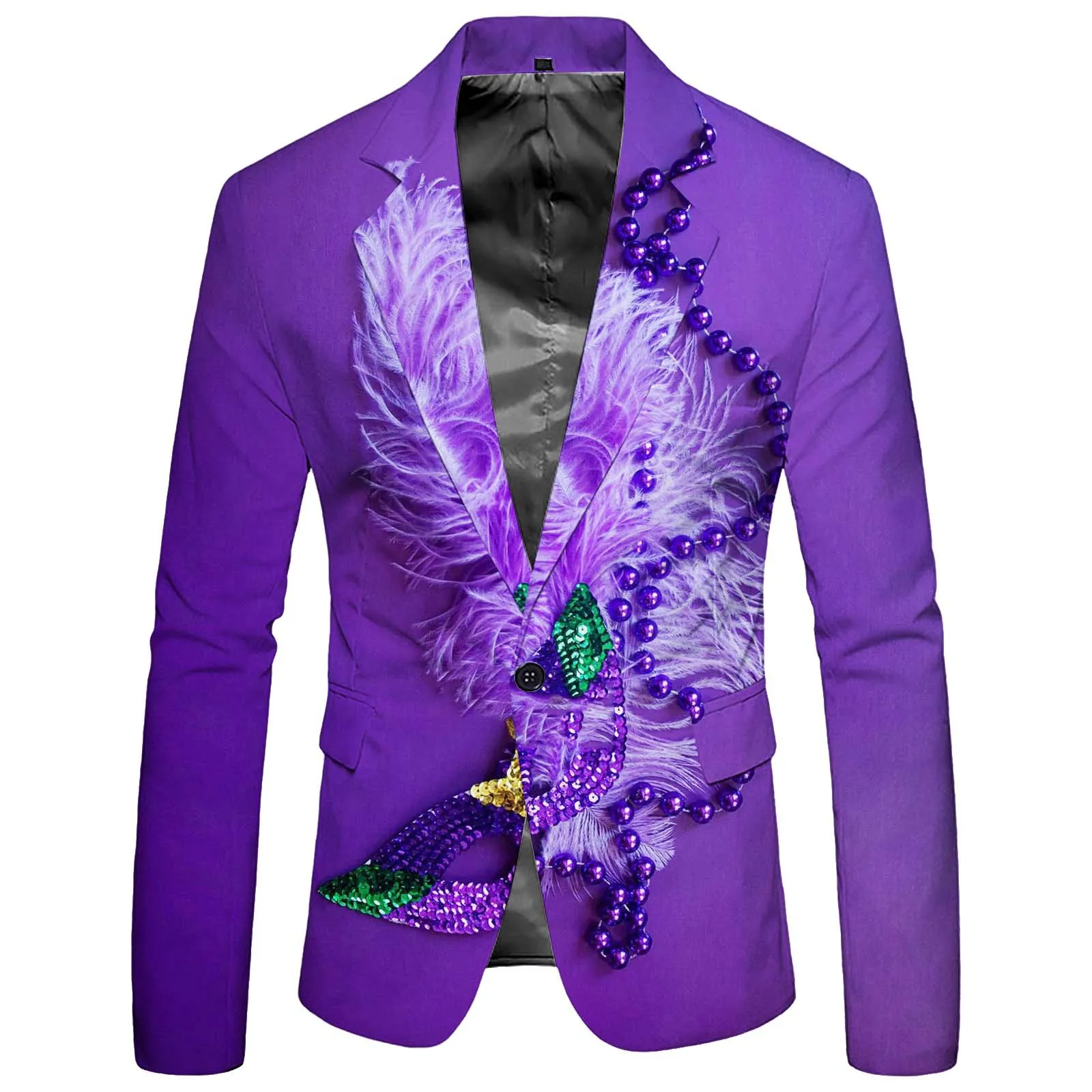 

Fashion Colorful Flower Men Suit Plant 3d Printing Casual Wedding Valentine's Day Jacket Party Gifts Performance Tops for Boys