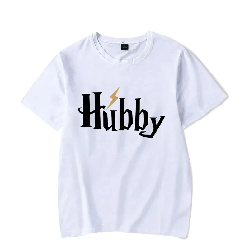 Lightning Hubby Wifey Matching T-Shirt Summer Men Women Fashion Cotton Tops Tees Couple Valentine Clothing Casual Streetwear