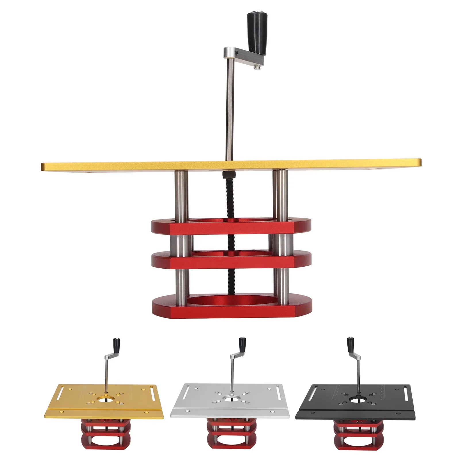 

Подъемник фрезерного станка Ручной подъемный комплект подъемной системы фрезерного станка Настольная пила Вставная опорная пластина Фрезерный подъемный стол Инструмент для подъема фрезерного стола