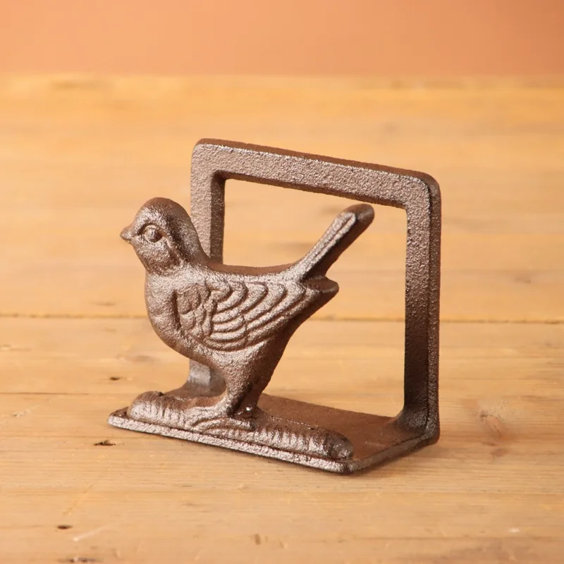 Retro creative cast iron business card holder, note holder, desk, business card holder, office decoration