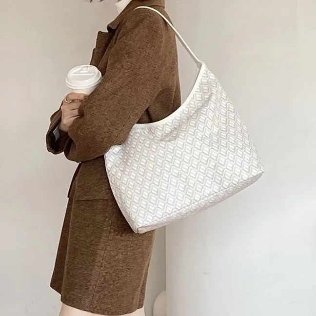 Original EMO New dog tooth wandering Tote bag female large capacity commuter texture small niche shoulder bag light luxury hand