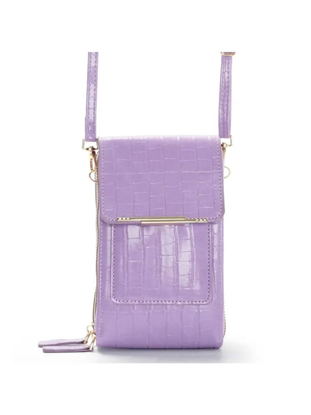 Damska torebka z miękkiej skóry, portfel na telefon z ekranem dotykowym, mini torebka na ramię, torebka crossbody, tanie torebki damskie, portmonetka. — zdjęcie 2