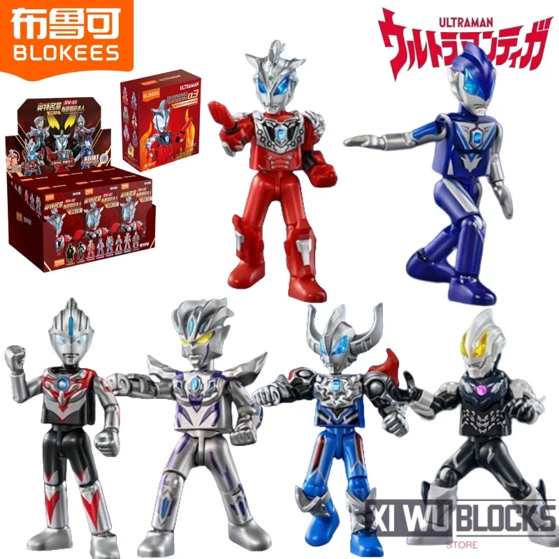 

Строительные блоки BLOKEES Ultraman Shining Version 3, Ультрамен Orb Origin Ultraman Geed, твердая горящая сборка игрушек, модель, подарки