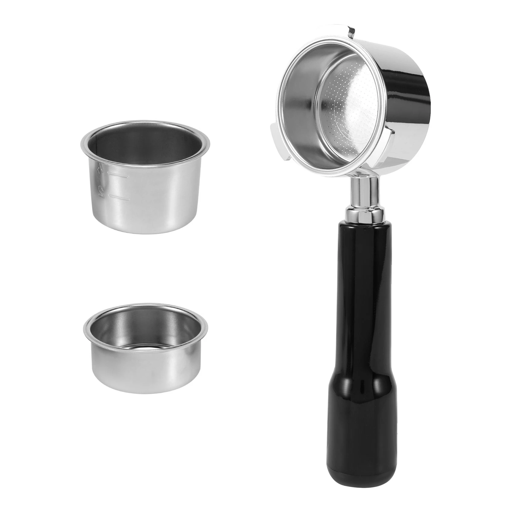 فلتر قهوة اسبريسو AT17 مقاس 51 مم لمرشح القهوة ديلونجي EC685 EC680 بدون قاع مع وعاء مسحوق القهوة بنمطين 51 مم