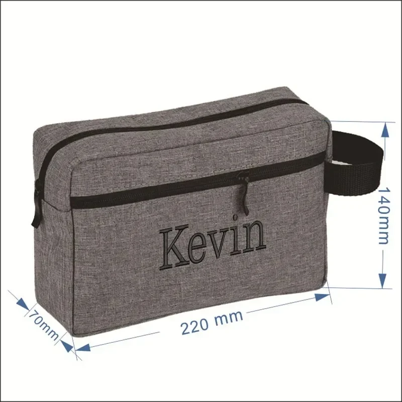 Embroidered Name Portable StorageBag WashBag Personalized Men Women TravelBag Custom Multi-functional Cationic Cosmetic Cases