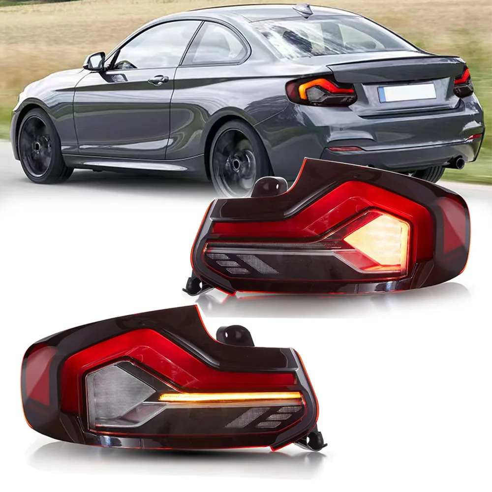 LED Tail Lights Accessories For BMW 2 F22 M2 2014-2020 DRL Fog Rear Trailer lamps Turning Signal Voiture Plug And Play