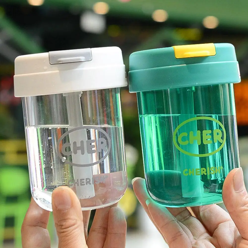 Kids Girl 300ml Mini Straw Water Bottle Anti-fall Cute Portable Outdoor Sports Water Bottle Milk Coffee Friut Tea Cup Drinkware view 3