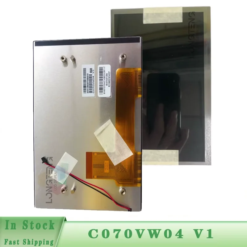 Brand new C070VW04 V1 7inch LCD display  screen TFT panel for Iv e co car GPS navigation LCD monitor