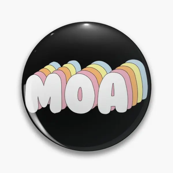 Txt Moa Fandom Quote Text Pastel Rainb  Customizable Soft Button Pin Hat Lover Lapel Pin Women Metal Gift Clothes Brooch Badge