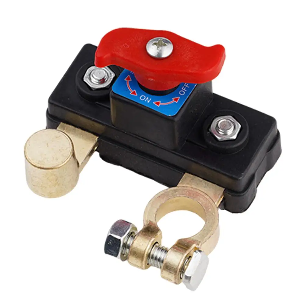 12V 24V Dual Voltage Battery Master Cut Off Switch Zinc Alloy Structure Negative Pole Disconnect Tool Free Knob PCB Design