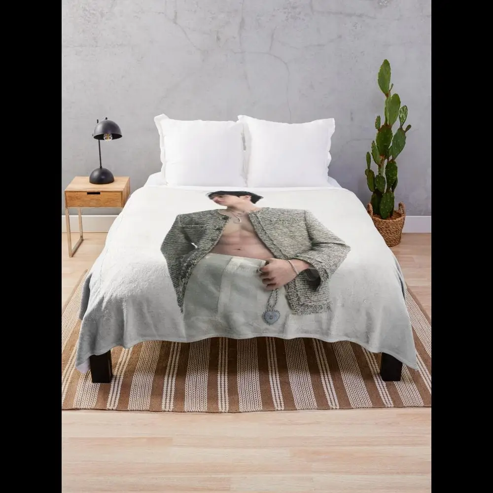 Bang Chan Stray Kids IMAGE SKZ Kpop OT Throw Blanket for Cozy Comfort