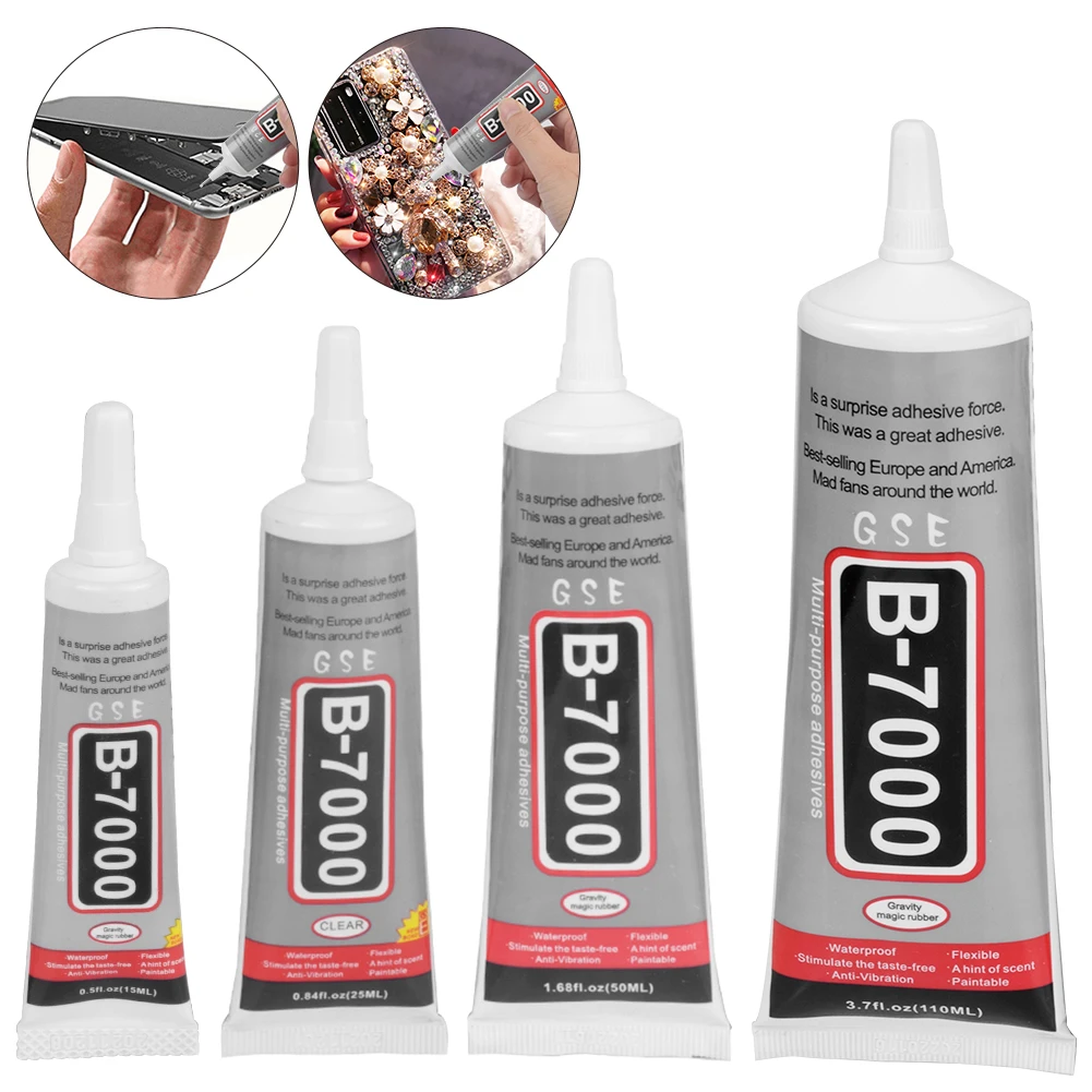 110ML 25ML B7000 Multi Purpose Glue Adhesive Epoxy Resin DIY Crafts Jewelry Making Glass Phone Touch Screen Super Glue B-7000